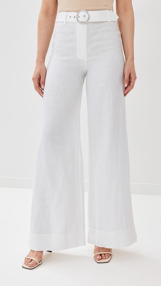 Reformation Ace Linen Pants | Shopbop Product Image