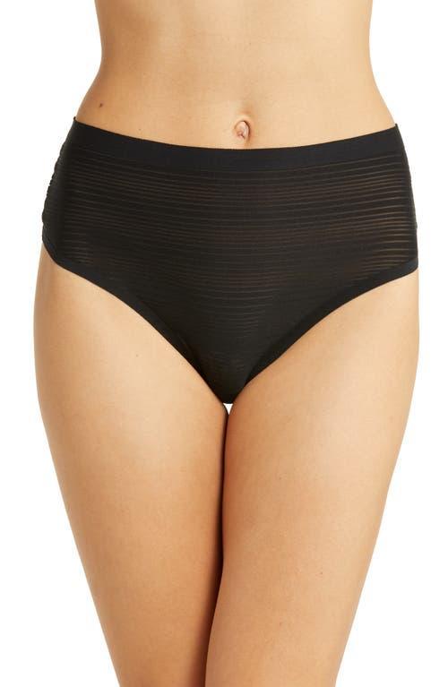 Chantelle Lingerie Stripe High Waist Thong Product Image