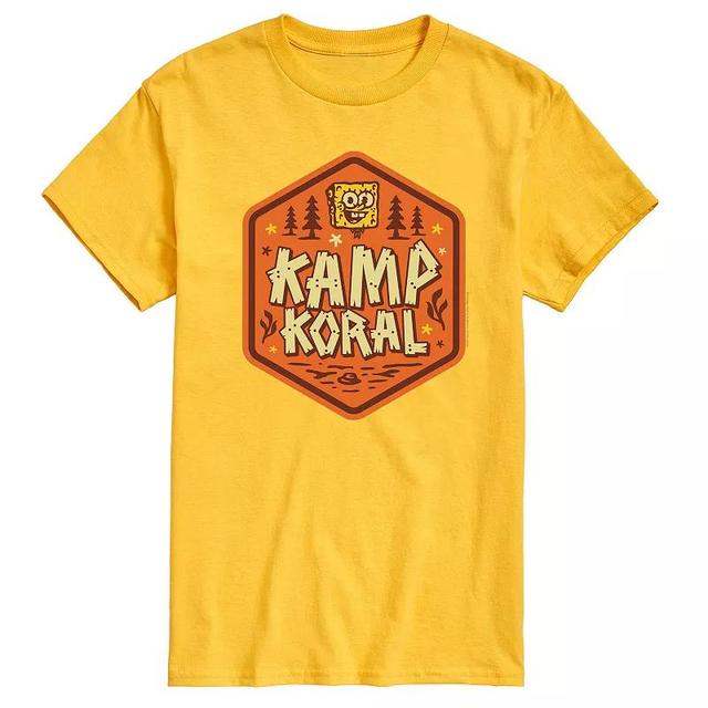 Mens SpongeBob SquarePant Kamp Koral Graphic Tee Blue Product Image