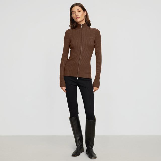 Kaine Ribbed Two-Way Zip Sweater Product Image