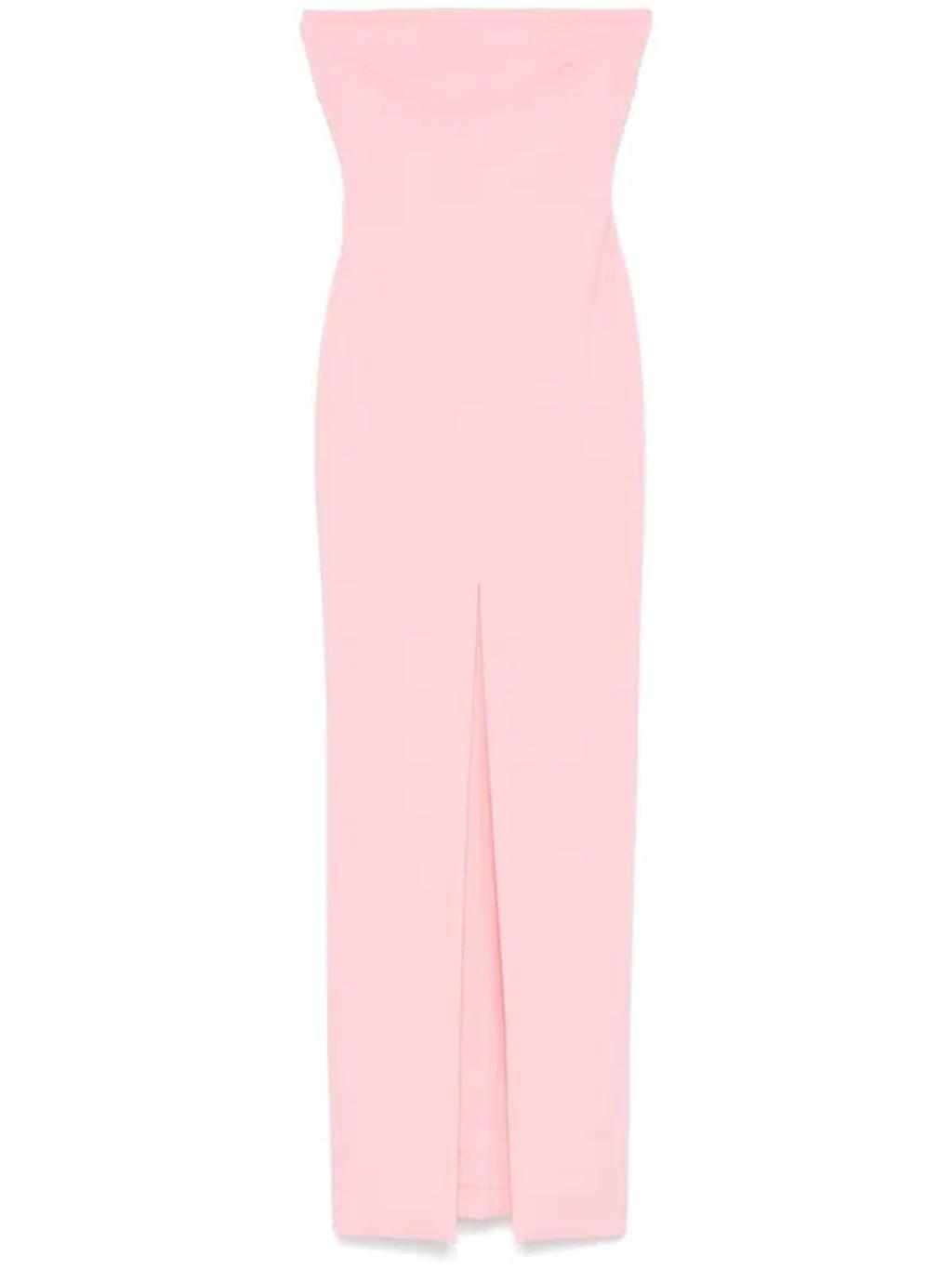 SOLACE LONDON Bysha Gown In Pink Product Image