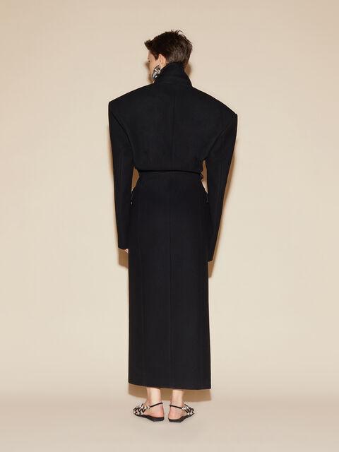 Black long coat Product Image