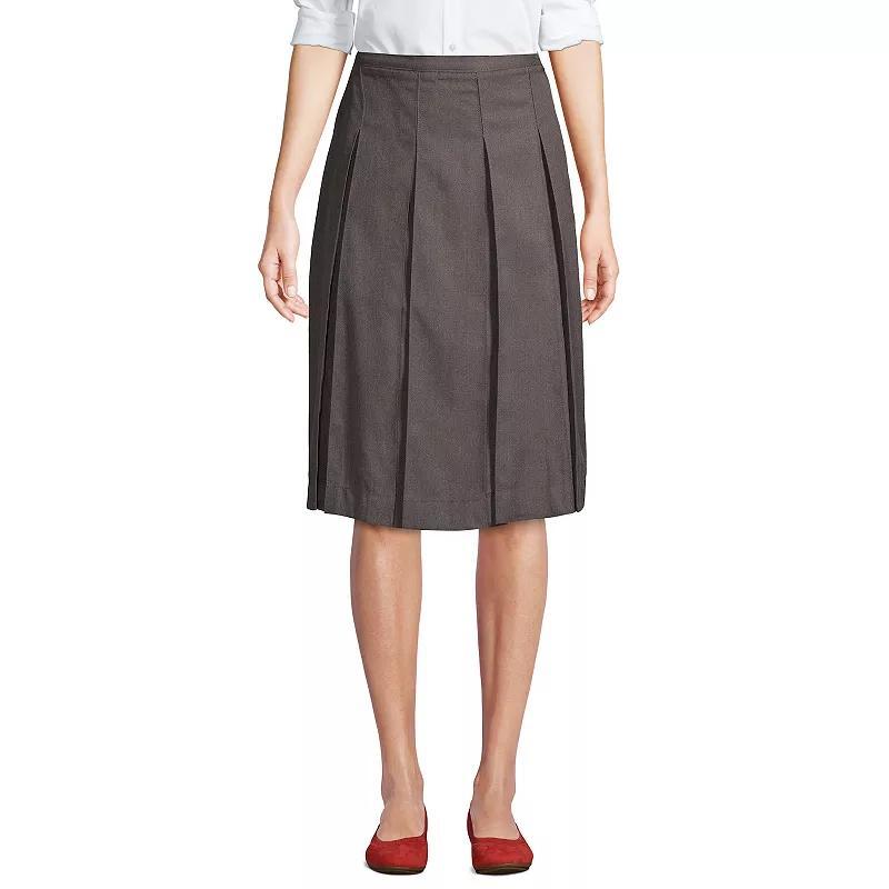 Womens Lands End School Uniform Box Pleat Skirt Product Image