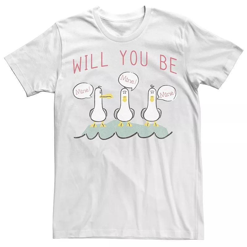 Big & Tall Disney / Pixar Finding Nemo Valentines Day Seagulls Be Mine Tee, Mens Product Image