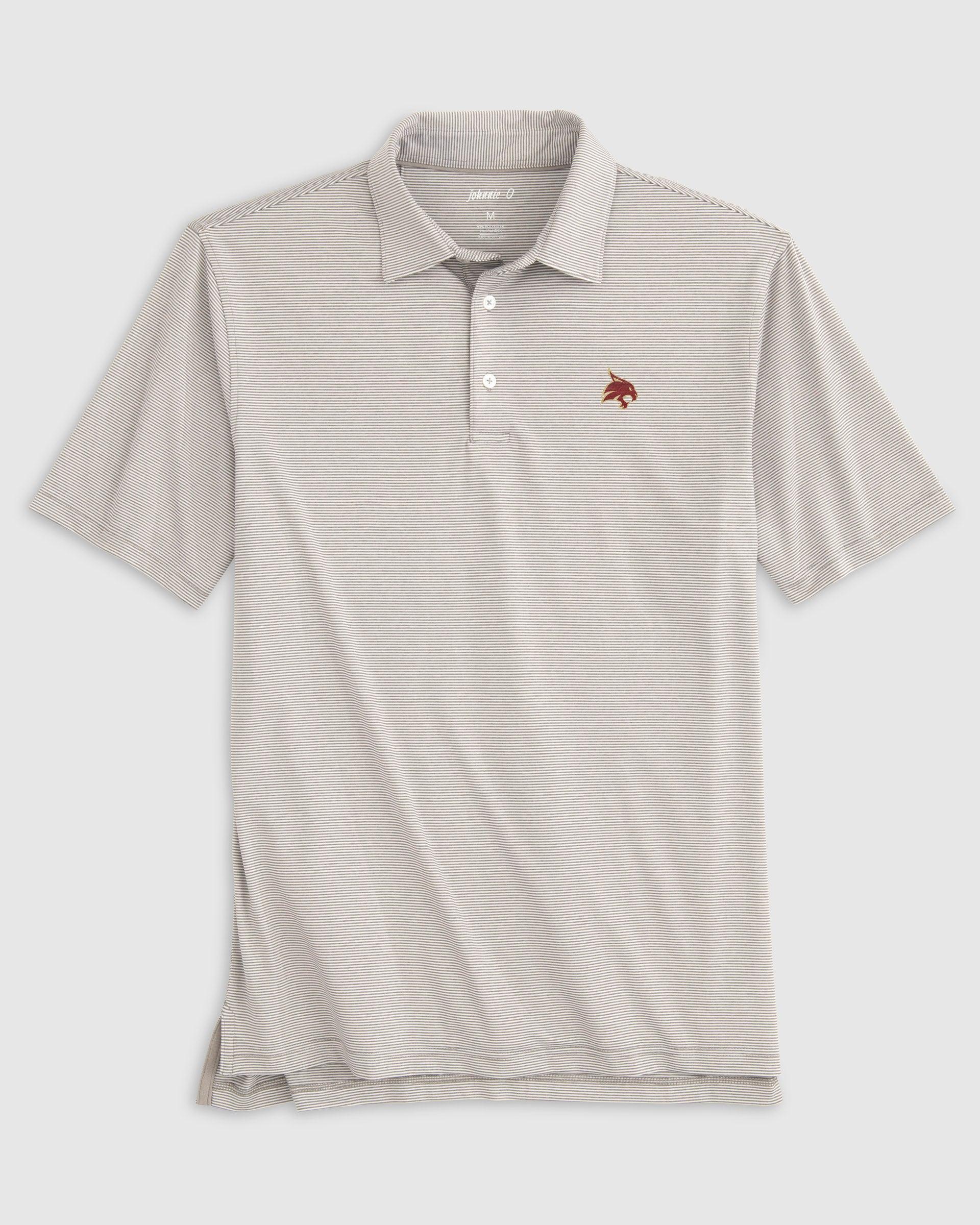 Texas State Lyndonn Striped Jersey Performance Polo Product Image