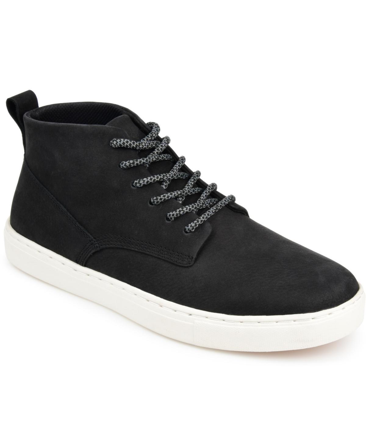 Territory Rove Mens Leather Sneaker Boots Black Product Image