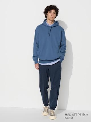 Cotton Relaxed Jogger Pants (Garment-Dyed) Navy XL UNIQLO US Product Image