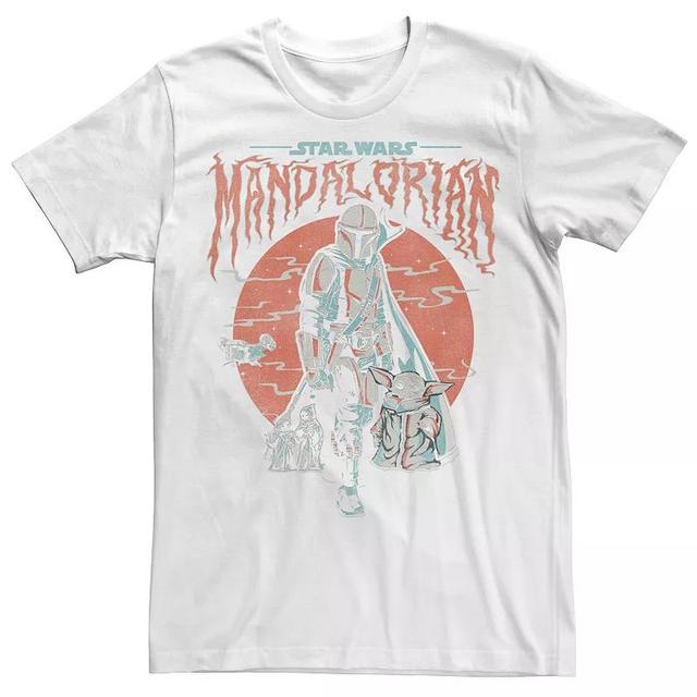 Mens Star Wars The Mandalorian & The Child Foggy Portrait Tee Product Image