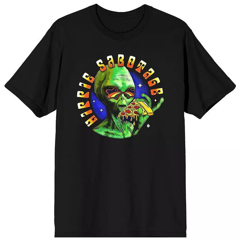 Mens Hippie Sabotage Alien Eating Short Sleeve Graphic Tee Product Image