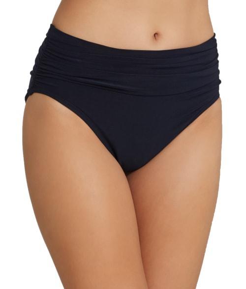 Magicsuit Solid Jersey Brief Shirred Swim Bottom Product Image