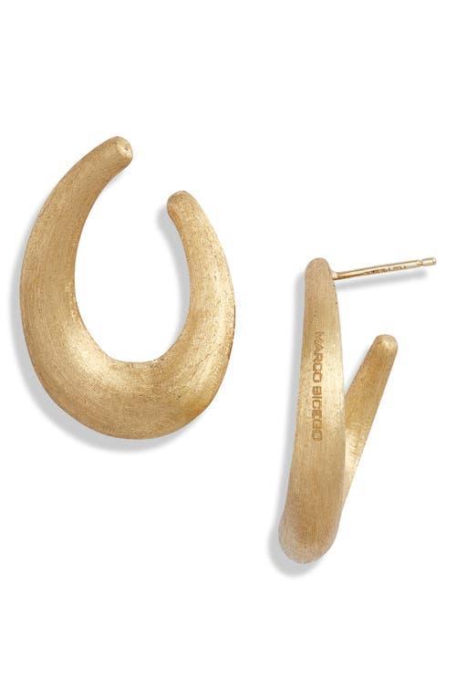 Womens Lucia 18K Yellow Gold Medium Wrap Hoop Earrings Product Image