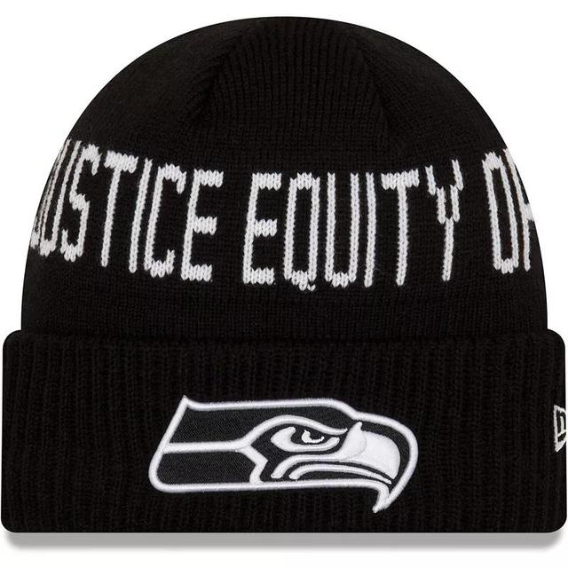 Youth New Era Seattle Seahawks Social Justice Cuffed Knit Hat Product Image