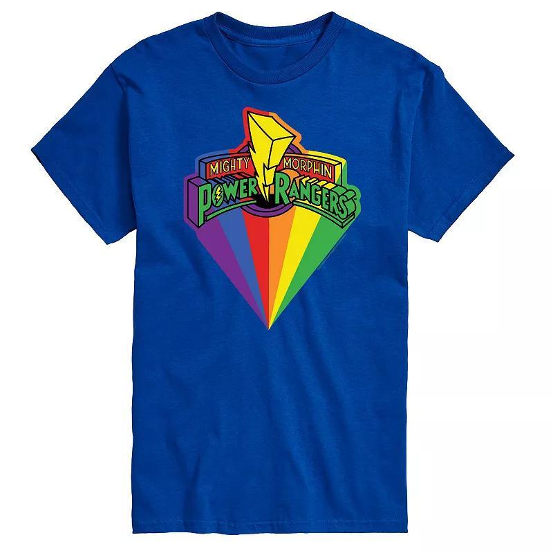 Mens Power Rangers Retro Pride Logo Graphic Tee Product Image