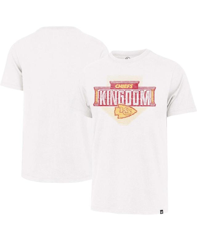 Mens 47 Brand White Distressed Kansas City Chiefs Regional Franklin T-shirt Product Image