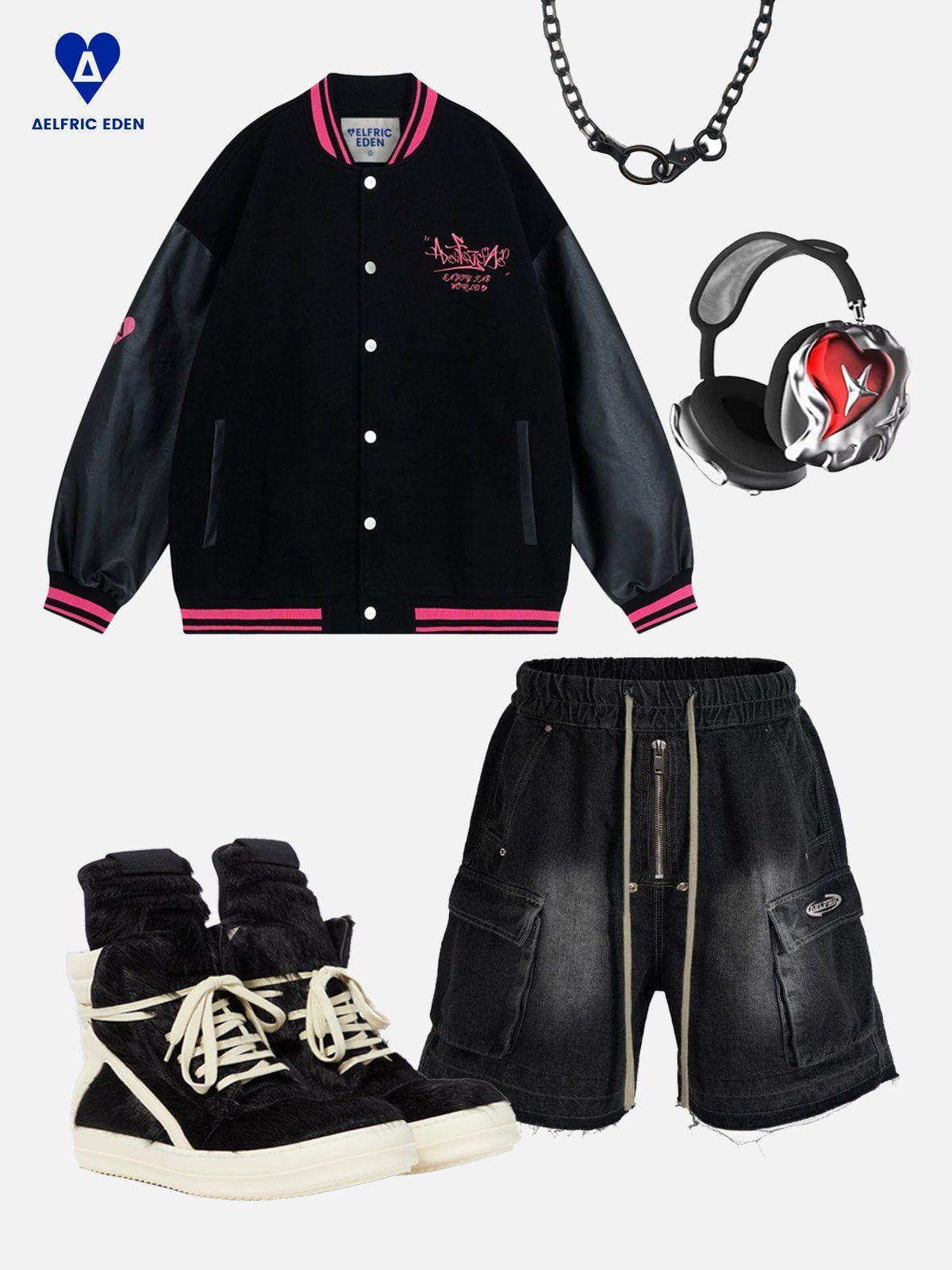 Aelfric Eden Chain Stitch Varsity Jacket Product Image