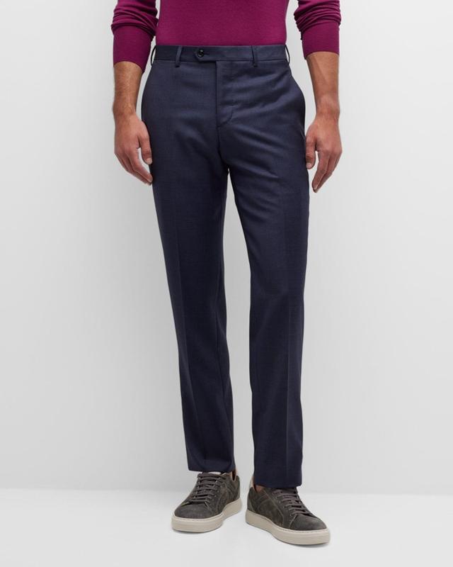 Mens Classic Wool Trousers Product Image