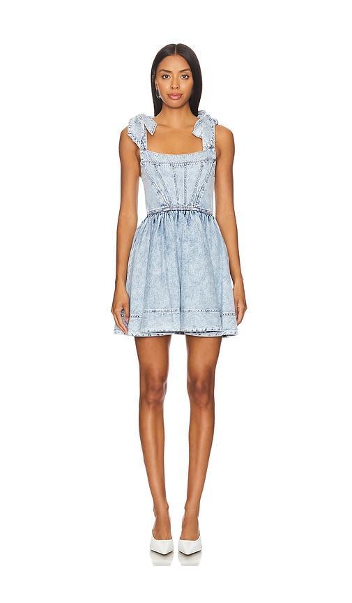 Amina Corset Denim Dress Product Image