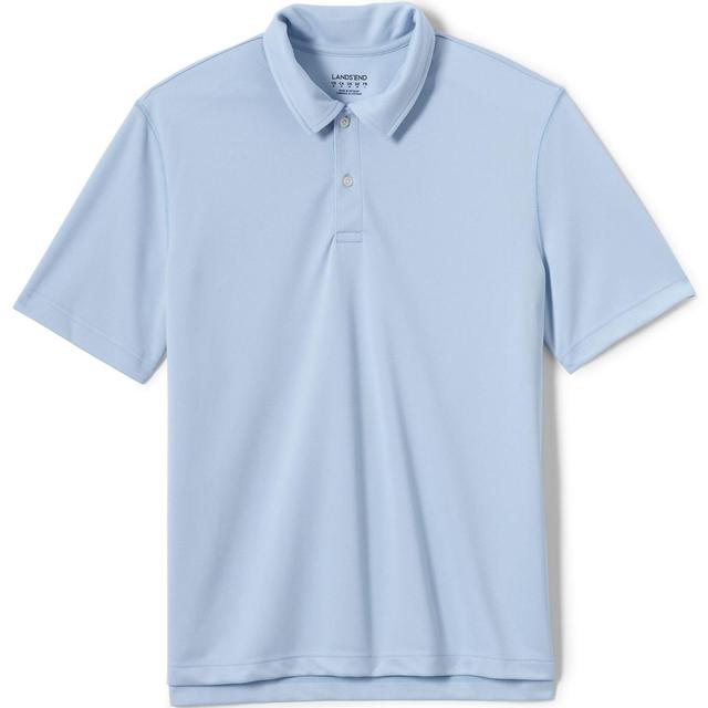 Lands End School Uniform Mens Short Sleeve Polyester Pique Polo Shirt Product Image