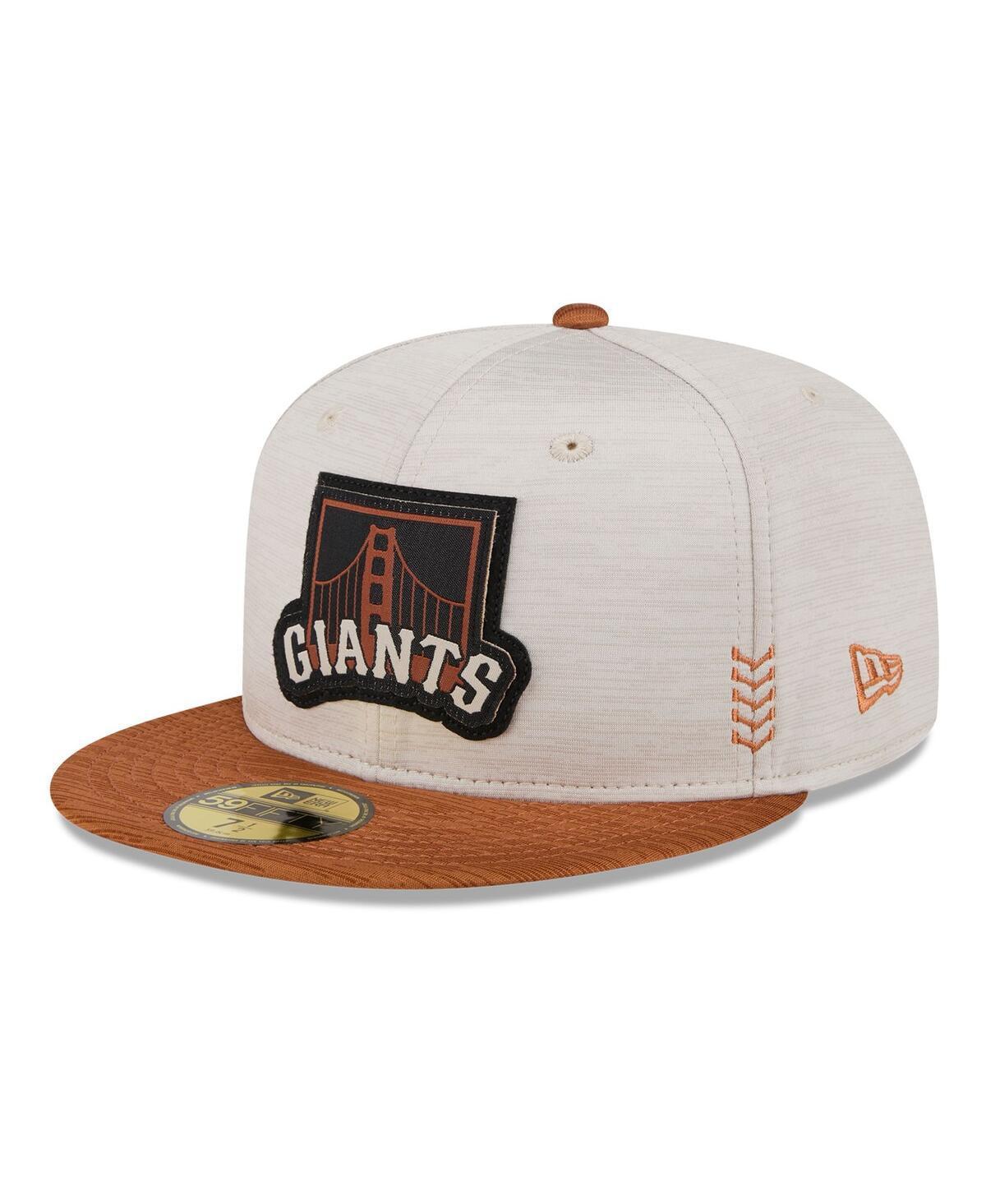 Mens New Era Stone San Francisco Giants 2024 Clubhouse 59FIFTY Fitted Hat - Stone Product Image