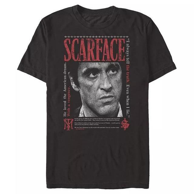 Fifth Sun Mens Scarface Stare Down Short Sleeves T-shirt Product Image