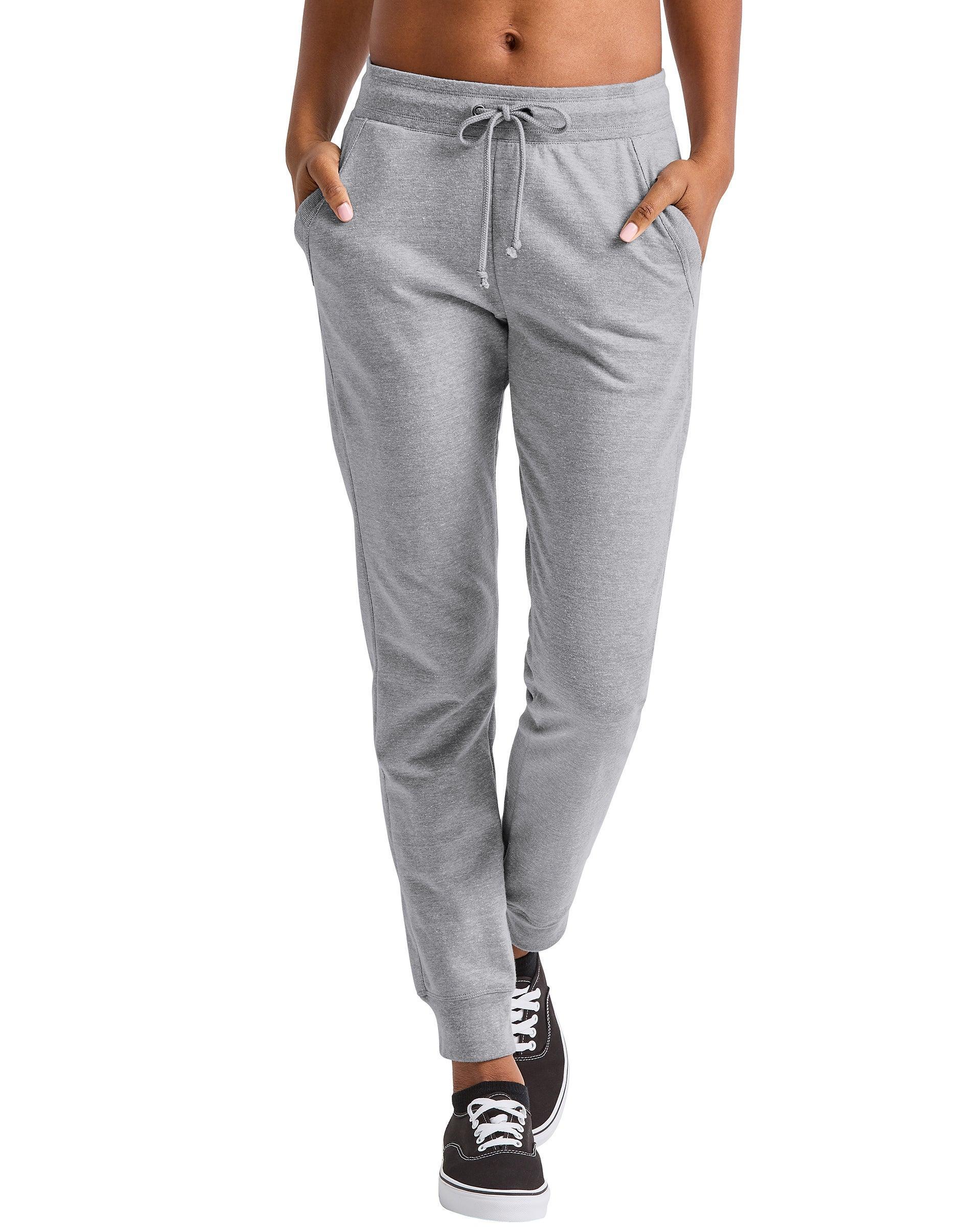 Womens Hanes French-Terry Joggers Blue Product Image