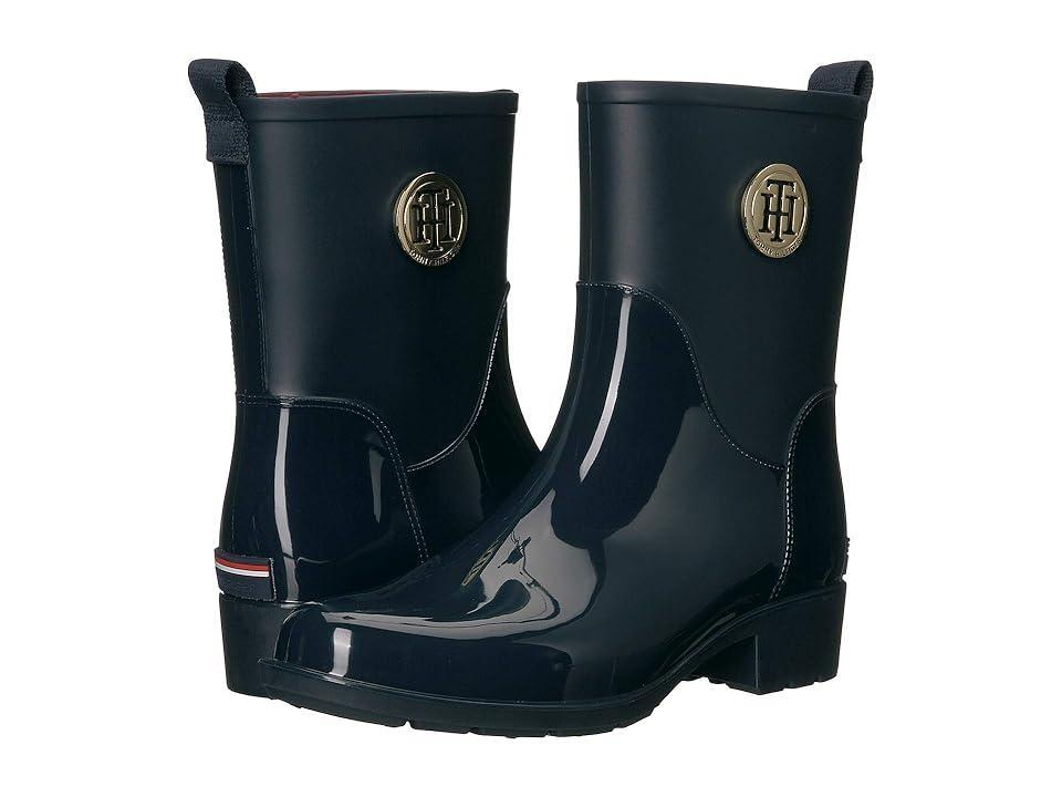 Tommy Hilfiger Womens Kippa Rain Boots - Black Product Image