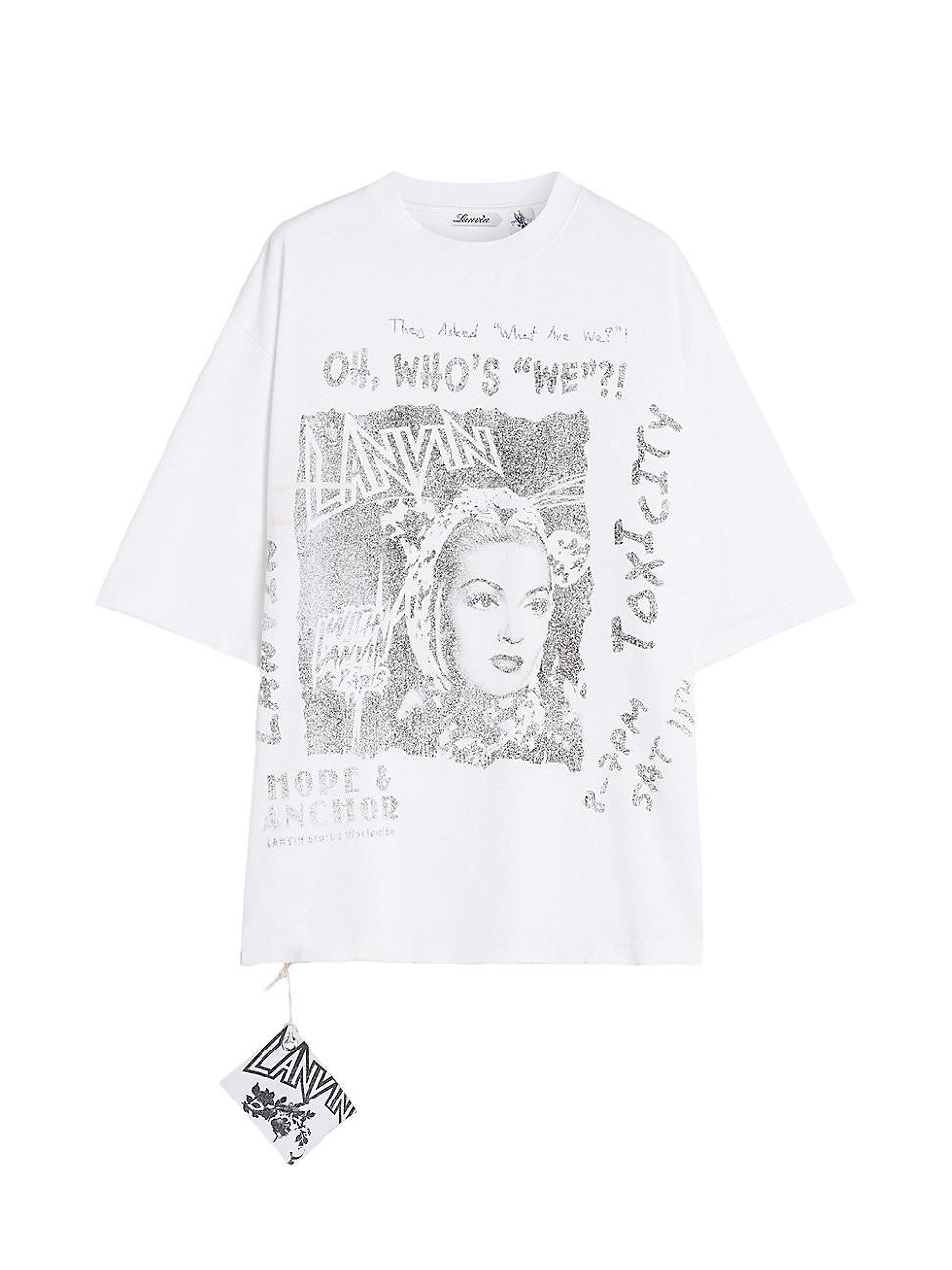 Mens Lanvin Lab x Future Logo Cotton T-Shirt Product Image