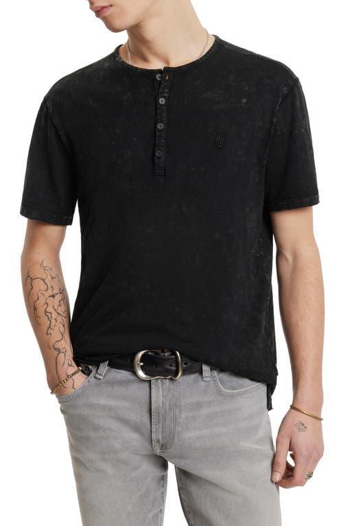 John Varvatos Ethan Cotton Henley Shirt Product Image