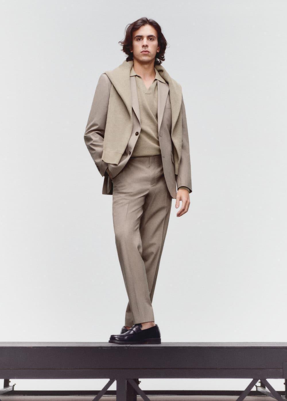 MANGO MAN - Suit pants beigeMen Product Image