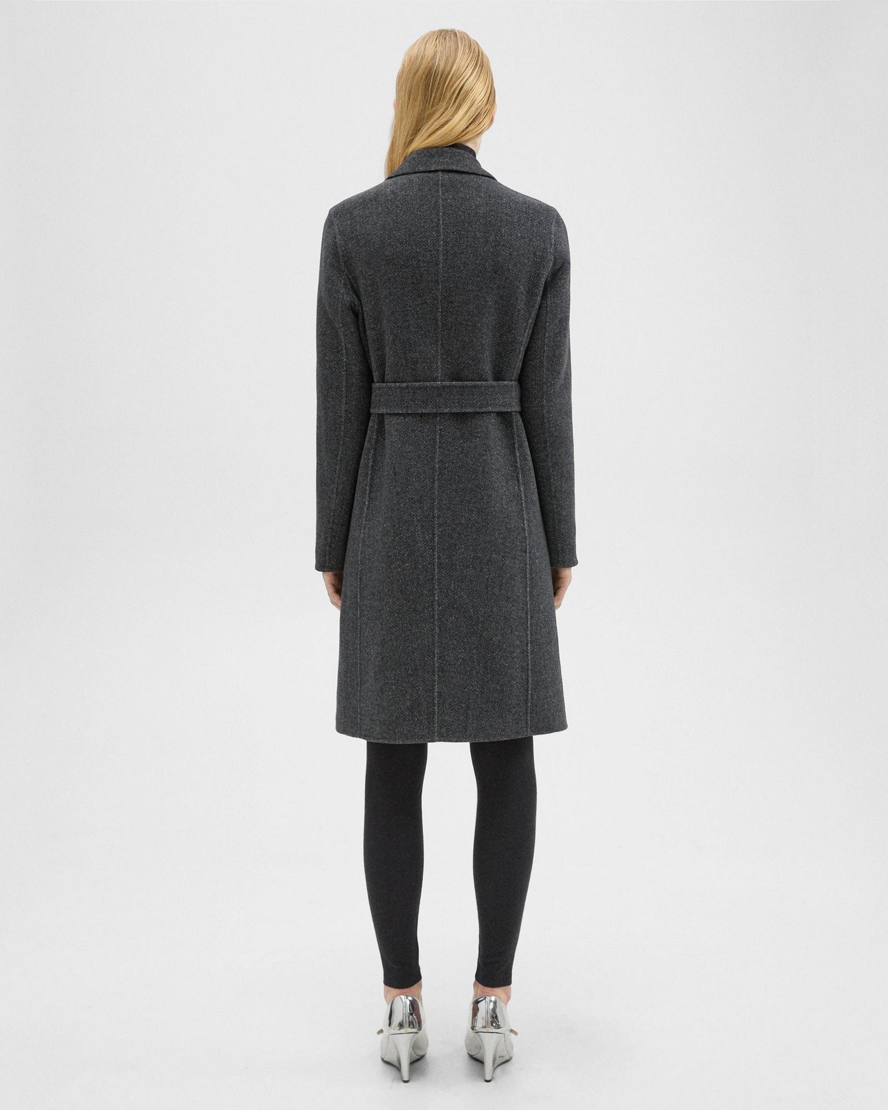 Belted Coat in Double-Face Wool-Cashmere Product Image