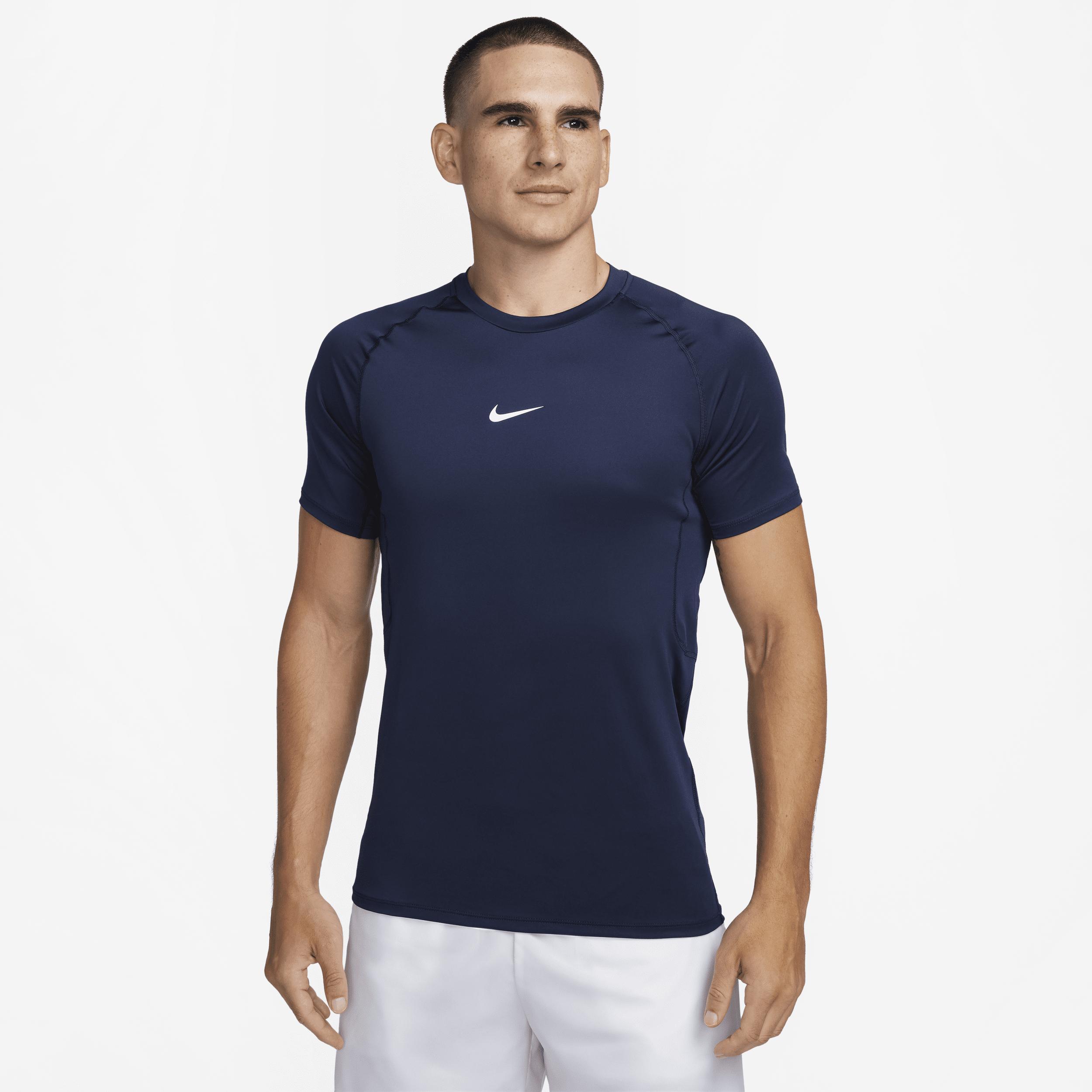 Nike Mens Slim Short Sleeve Top Obsidian/Black, X-Large - Mens Athletic Performance Tops at Academy Sports Product Image