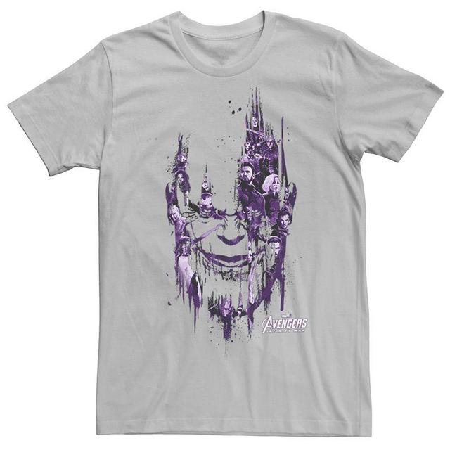 Mens Avengers Infinity War Thanos Face Splatter Tee Product Image