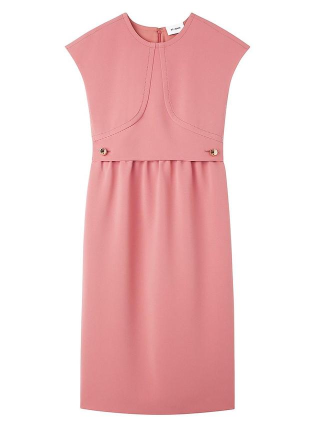 Womens Collection Line Sleeveless Cady Midi-Dress Product Image