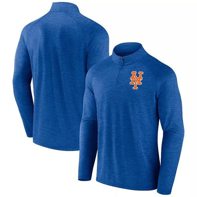 Mens Profile Royal New York Mets Big & Tall Raglan Quarter-Zip Top Product Image