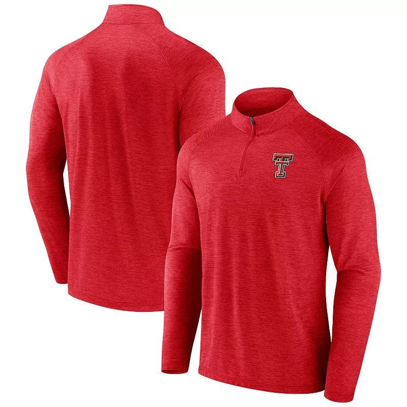 Mens Fanatics Branded Texas Tech Raiders Primary Logo Raglan Quarter-Zip Top Product Image