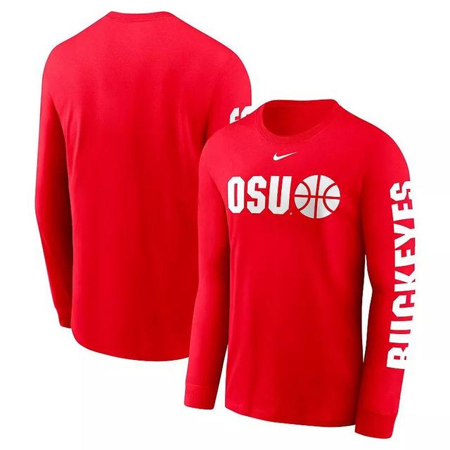 Ohio State Buckeyes Basketball Icon Nike Mens College Long-Sleeve T-Shirt Product Image