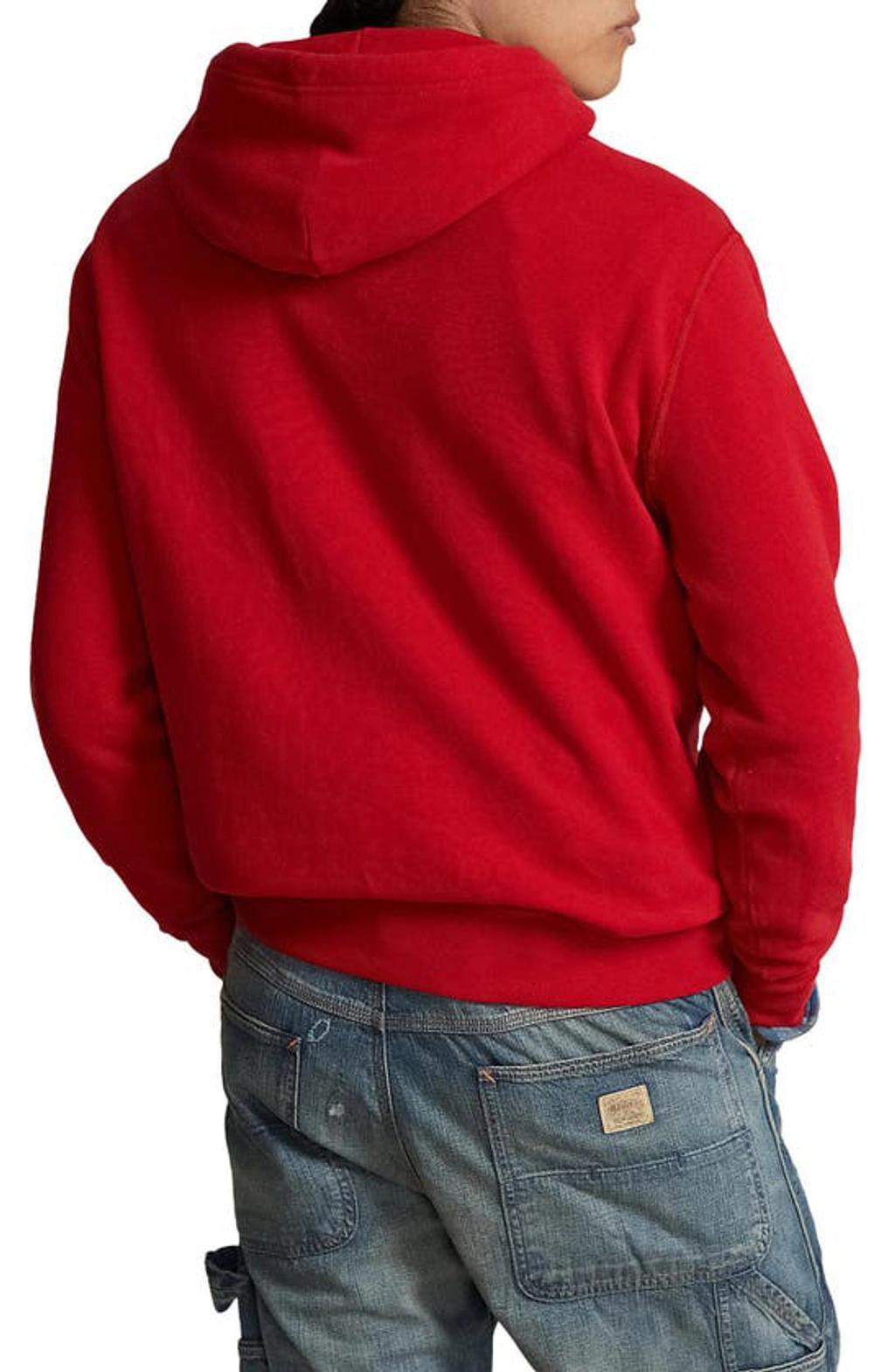 POLO RALPH LAUREN Fleece Pullover Hoodie In Red Product Image