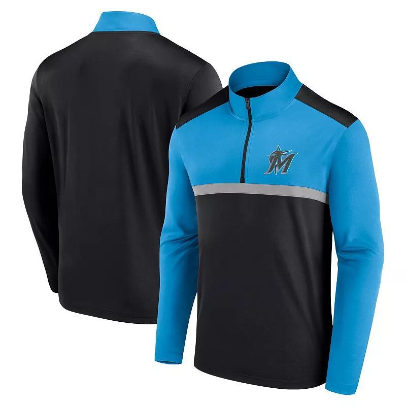 Mens Fanatics Miami Marlins Unstoppable Quarter-Zip Top Product Image