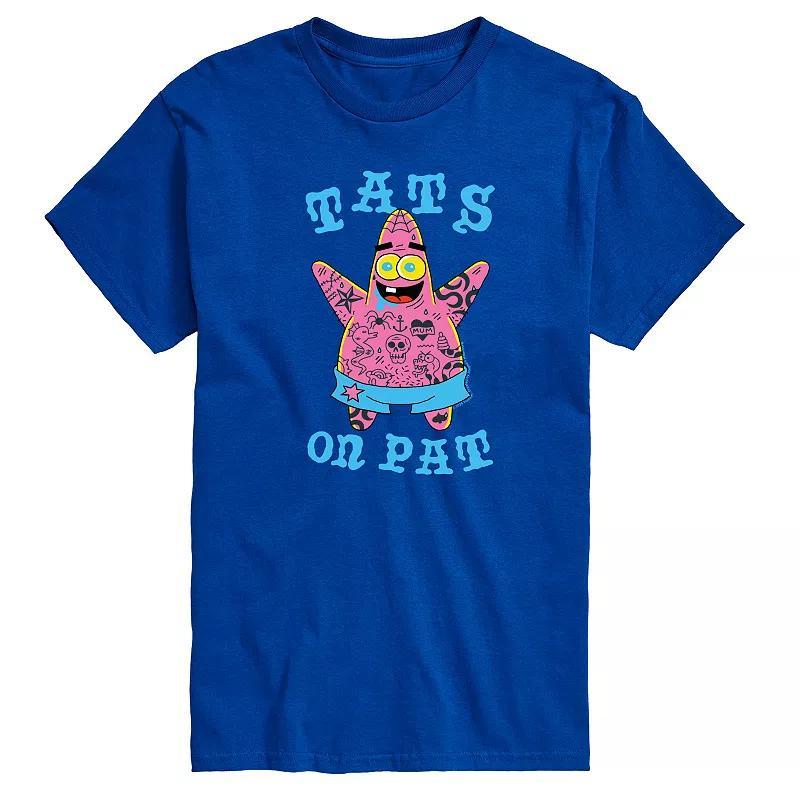 Mens SpongeBob SquarePants Tats on Pat Graphic Tee Product Image