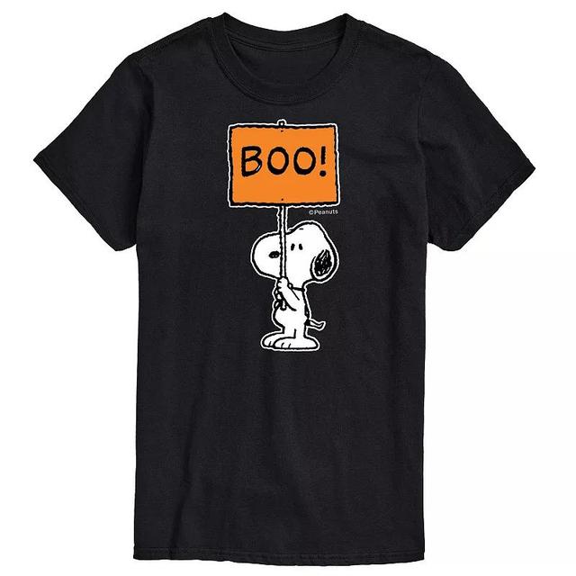 Big & Tall Peanuts Snoopy Boo Sign Tee, Mens Product Image