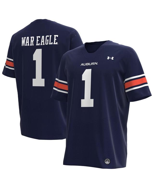 Under Armour Mens 1 Auburn Tigers Replica Football Jersey - Navy Product Image