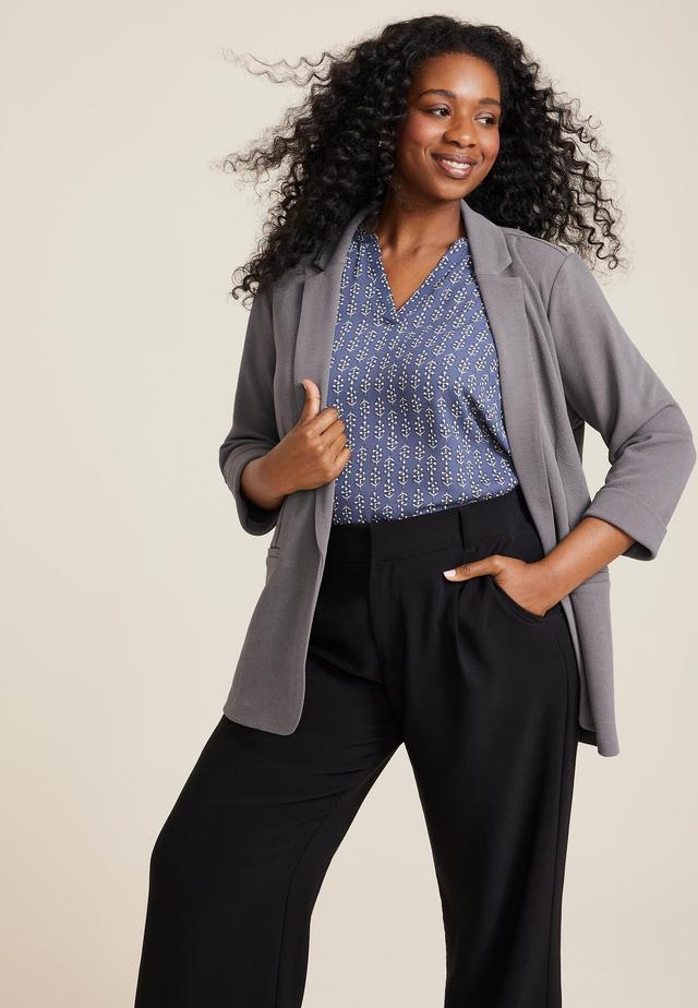 Maurices Plus Size Womens Blazer Versa Open Front Product Image