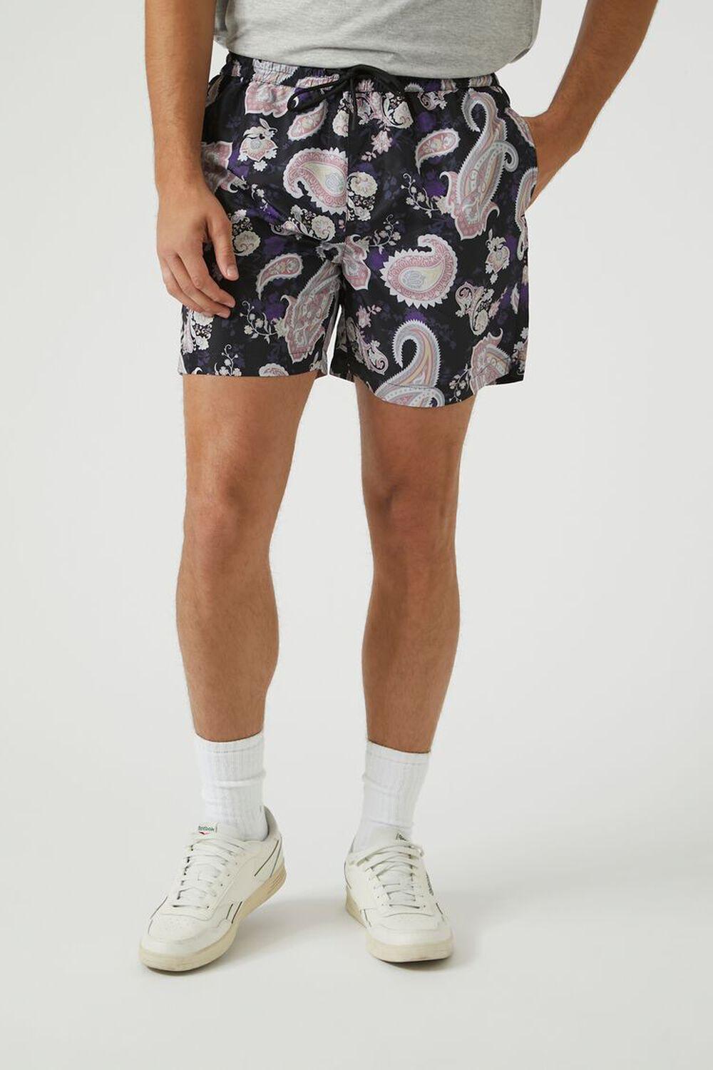 Paisley Print Swim Trunks | Forever 21 Product Image