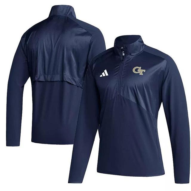 Mens adidas Washington Huskies Sideline AEROREADY Raglan Sleeve Quarter-Zip Jacket Product Image