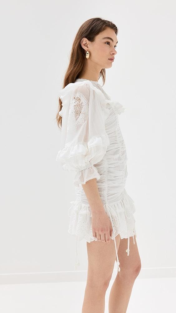 FARM Rio White Lace Mini Dress | Shopbop Product Image