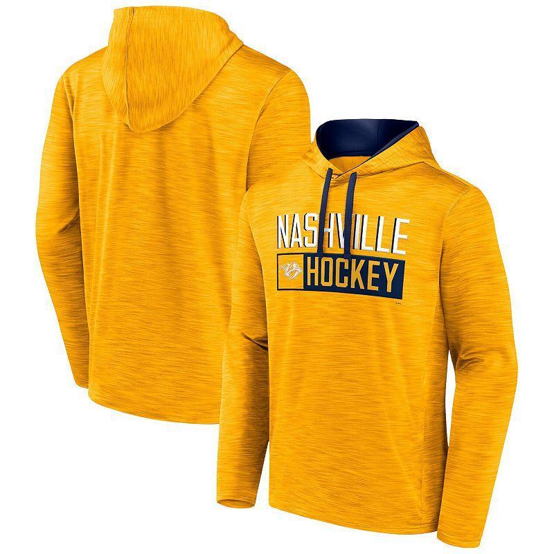 Mens Fanatics Branded Heather Gold Nashville Predators Close Shave Pullover Hoodie Product Image