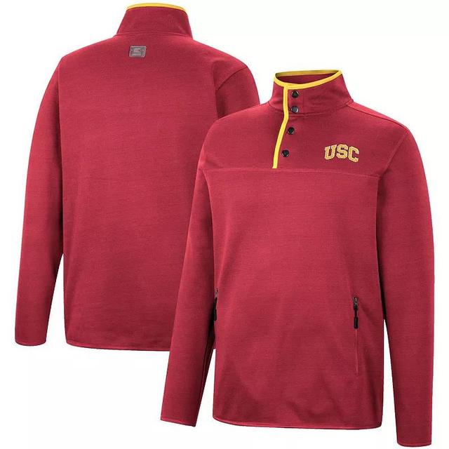 Mens Colosseum Cardinal Usc Trojans Rebound Quarter-Snap Jacket Product Image