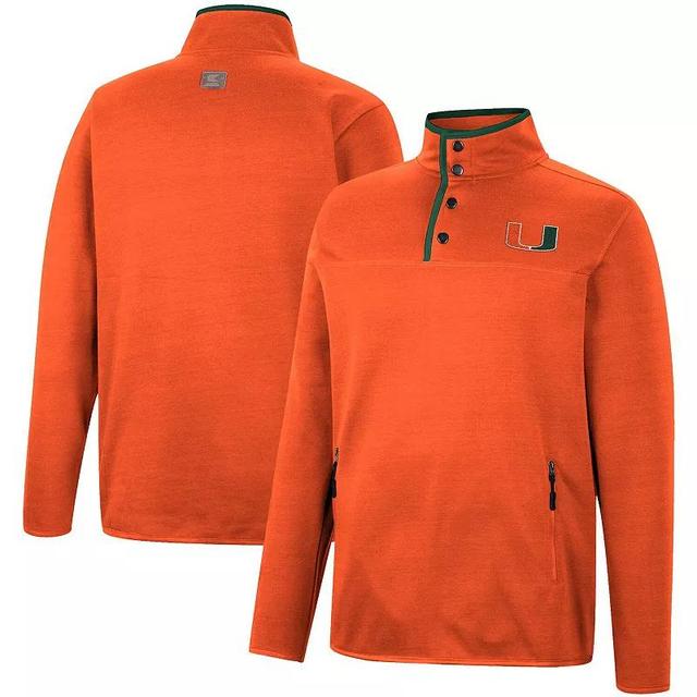 Mens Colosseum Miami Hurricanes Rebound Quarter-Snap Jacket Product Image