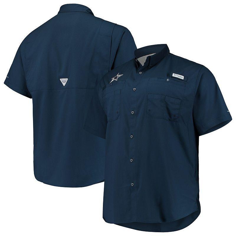 Mens Columbia Dallas Cowboys Big & Tall Tamiami Woven Button-Down Shirt Blue Product Image