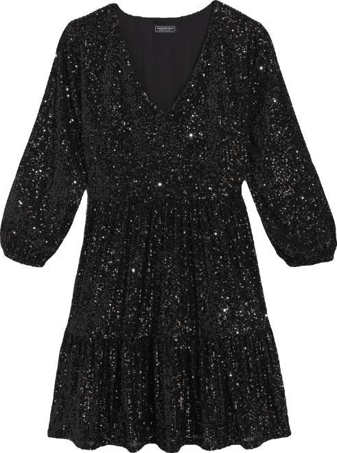 Sequin Tiered Dress Product Image